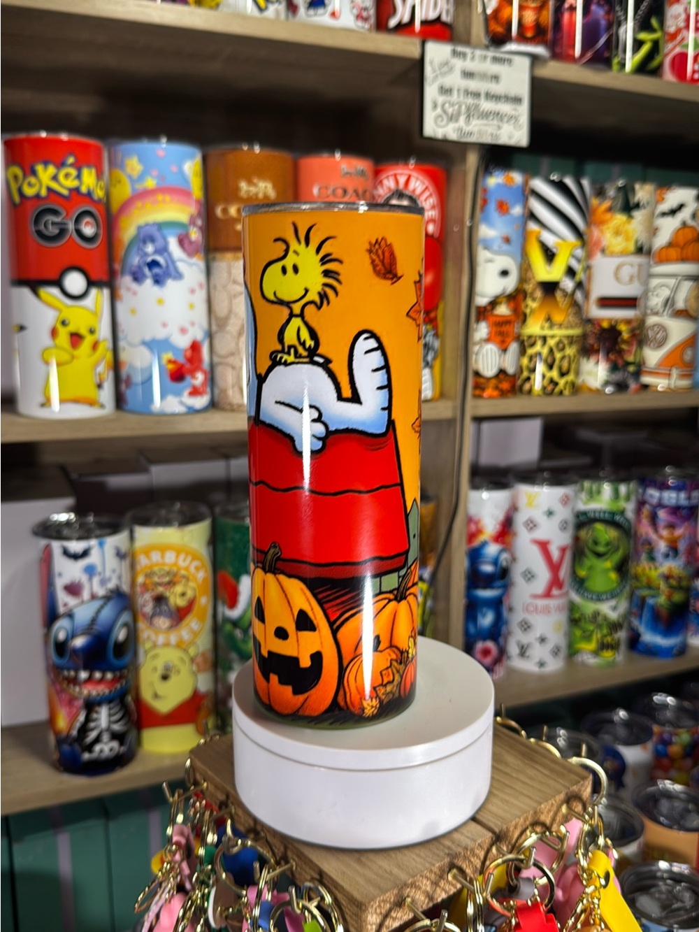 20oz snoopy fall tumbler
